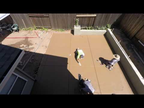 Stamped Concrete Patio start to finish