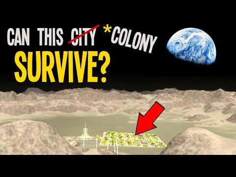 Could a City Planner Design a MOON Colony that Survives? (Cities Skylines Challenge #1)