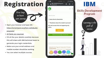 IBM Skill Development Program Registration Process With SmartGaon