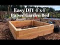 Easy DIY 4x4 Raised Garden Bed Easy DIY 4x4 Raised Garden Bed