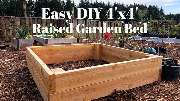 Easy DIY 4x4 Raised Garden Bed