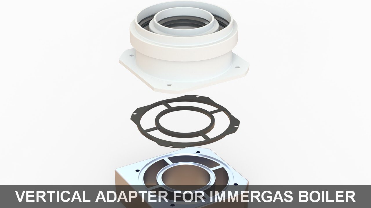 How to install vertical adapter for Immergas boiler - YouTube