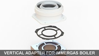 How to install vertical adapter for Immergas boiler