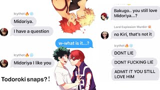 Todoroki vs Bakugou (Bakudeku part 3) ~ BNHA Texts