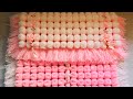 How to make a pom pom blanket  چۆنێتی درووستکردنی بەتانی پۆم پۆم بە سوف