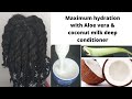 Coconut milk &amp; Aoe vera Deep  Conditioner for thick and long hair