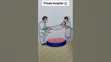 Private hospital 🏥💔 #shorts #art #drawing