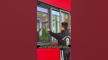 The newly designed sliding window system takes up less space and has greater advantages. #windows
