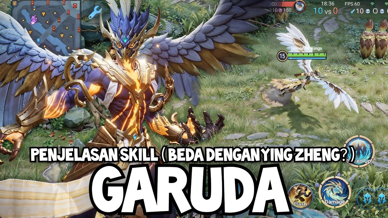 HERO GARUDA HONOR OF KINGS PENJELASAN SKILL DAN BUILD PALING COCOK
