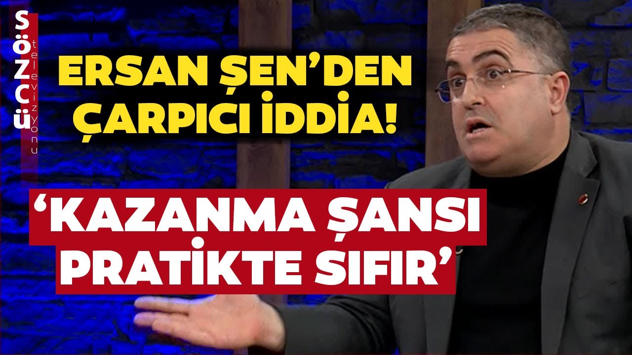 ⁣Ersan Şen’den Çarpıcı İkinci Tur İddiası! ‘Kazanma Şansı Pratikte Sıfır’