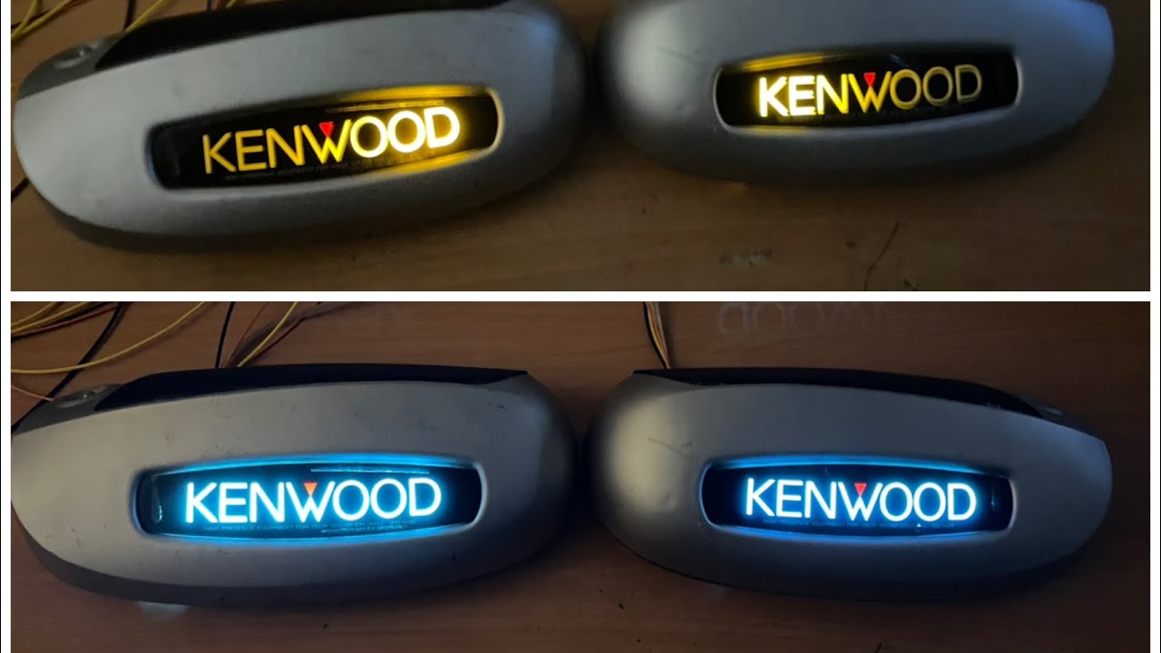 ケンウッド　ksc-550s 置き型スピーカー　イルミ付き 視聴動画 KSC - 550S 流れる ウィンカーKENWOOD ケンウッド