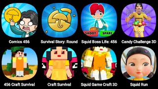 Comics 456, Survival Story, Squid Boss Life, Canday Challenge 3D, 456 Craft Survival, Squid Run screenshot 5