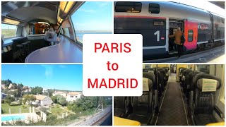 Paris to Madrid by train, First class 4K