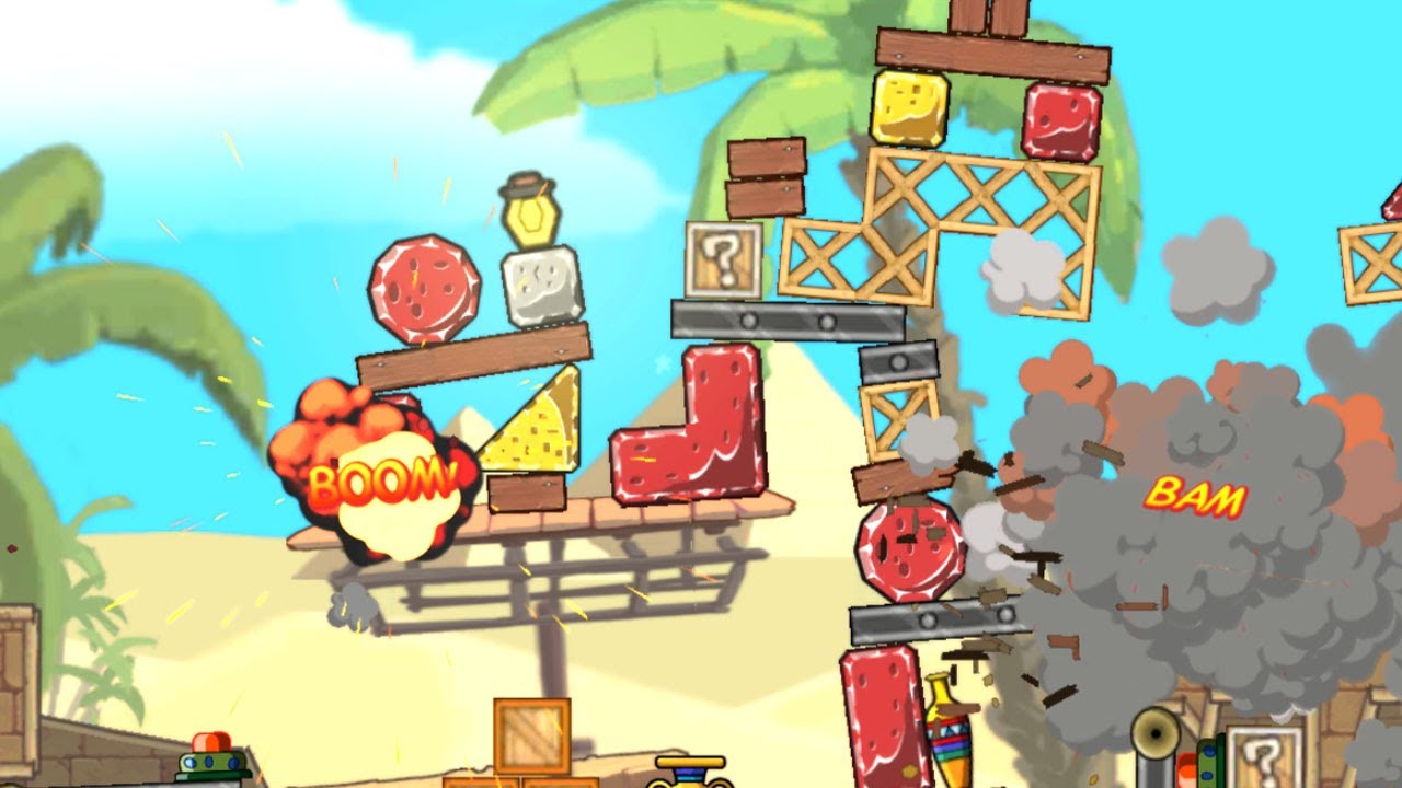 En vez de arrojar pajaros uso explosivos | Little Demolition 2