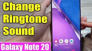 Galaxy Note 20: How to Change Ringtone Sound