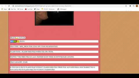 GTOUCH G2 PLUS DEAD BOOT RECOVERY FLASH FILE 100% TESTED