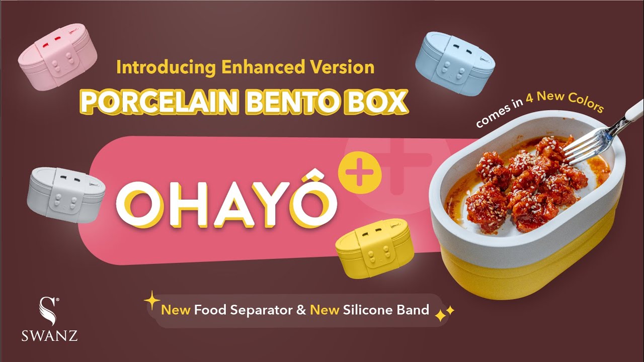 OHAYO BENTO, A Leakproof & Lightweight Porcelain Bento Box
