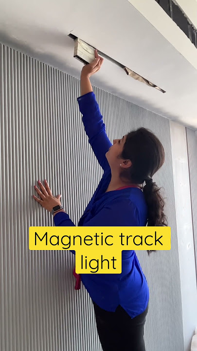 Magnetic track light! #coloraza #homedecor #homedecorideas #lightingdesign #homehacks