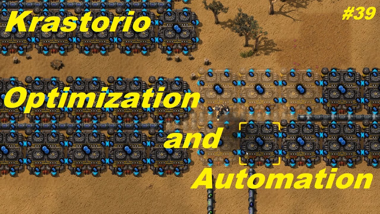 Factorio - Krastorio #39 - Optimization and Automation - YouTube
