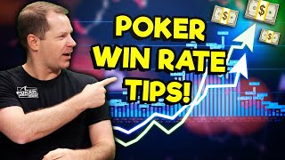 3 TIPS To INCREASE Your Poker WIN RATE!