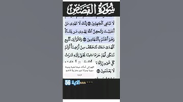 سورة القصص الآية 56 #قرآن #quran #islam #islamicstatus