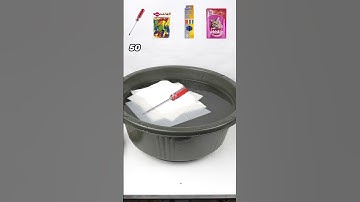 Guess How many Tissues can Float these Everyday Items?🪛 #satisfying #oddlysatisfying #shorts