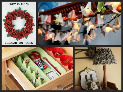 Egg Carton Craft Ideas - Recycled Home Decor