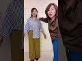 コンビニ店員にならないストライプシャツコーデ #ファッション #fashion #shorts
