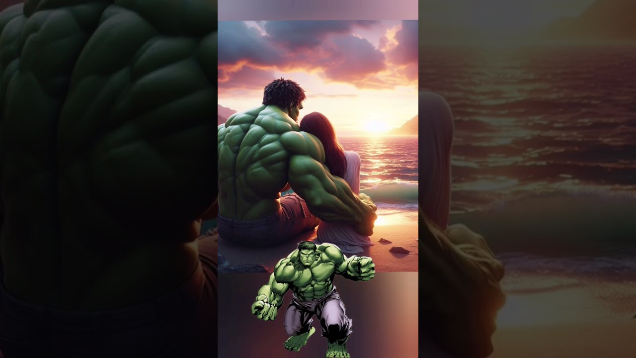 Superheroes watching the sunset