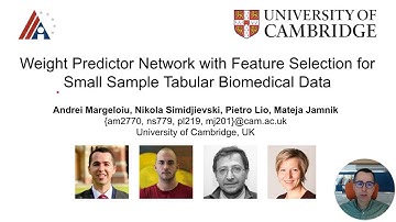 Weight Predictor Network with Feature Selection for Small Sample Tabular Biomedical data (AAAI 2023)