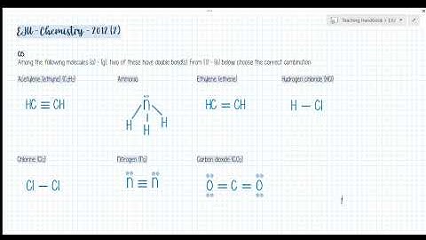 EJU (2012) II - Chemistry Q 1 - 5  - Examination for Japanese University Admission