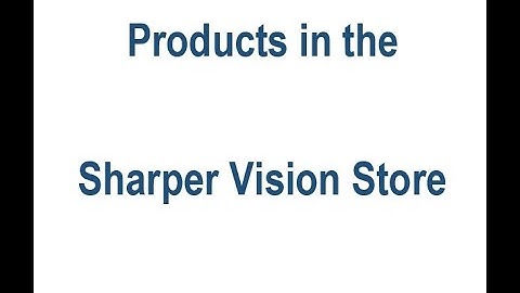 Products in Sharper Vision Store