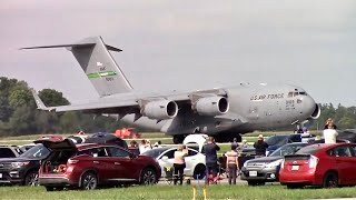 USAF AMC 62d AW C-17 TACTICAL DEMONSTRATION - AIRSHOW LONDON 2020 (ARRIVAL/SHOW DEMO/DEPARTURE)