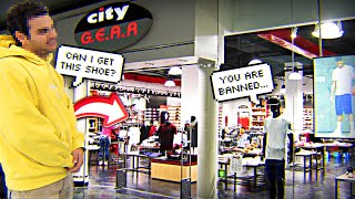 DAY IN THE LIFE OF A SNEAKER STORE!! THIS GUY GOT BANNED FROM CITY GEAR!