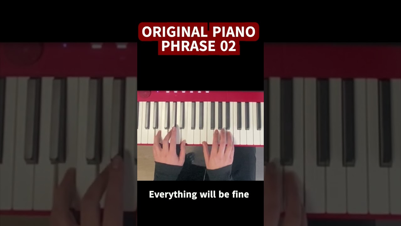 [Original piano phrase02] tutorial piano lessons  #shorts #pianotutorial #learnpiano #pianolessons
