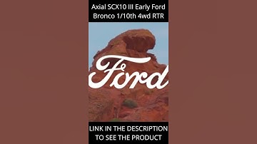 Axial SCX10 III Early Ford Bronco 1/10th 4wd RTR Scale Crawler #Shorts