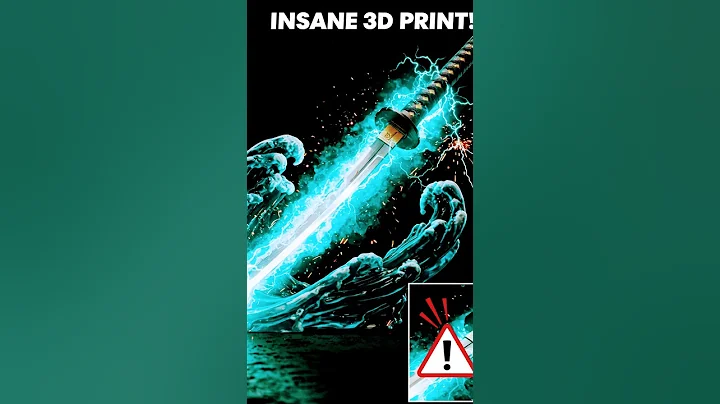 I 3D PRINTED THIS ICONIC ANIME SWORD… But The Handle FAILED?! 😱⚡ #Anime #3DPrinting