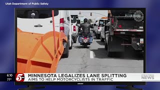 New motorcycle law to allow 'lane-splitting'