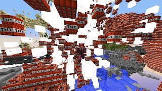 i blew up my minecraft server spawn with 100,000 tnt