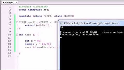 Buckys C++ Programming Tutorials   59   function Templates with Multiple Parameters