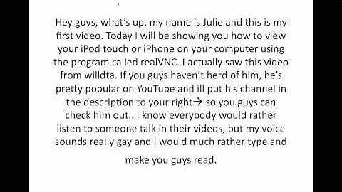 How to view your iPod touch/iPhone screen on your computer