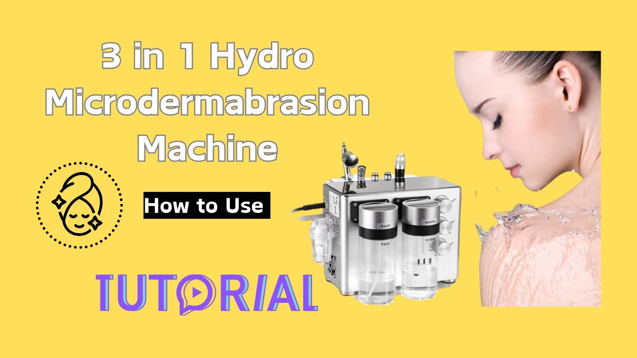 Facial Treatment With 3 in 1 Hydra Microdermabrasion Machine (Step by Step Tutorial) | MS-4274PRO