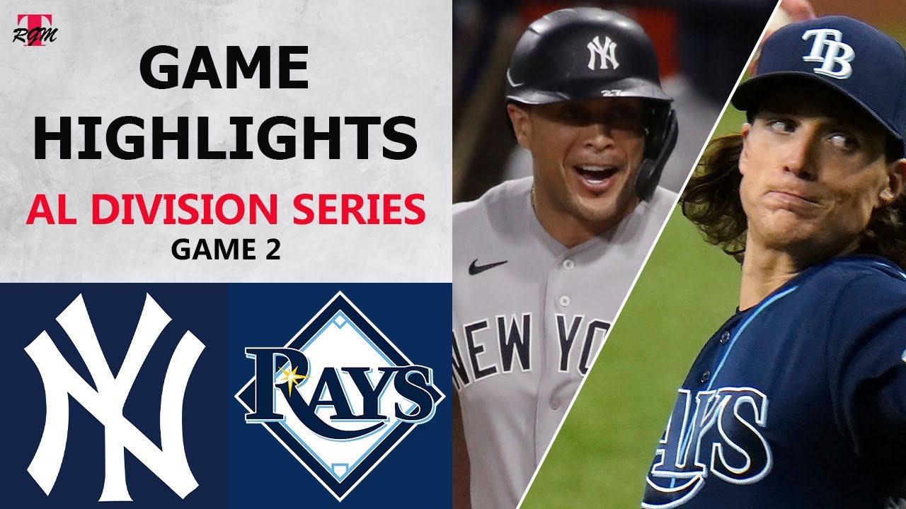 New York Yankees Vs Tampa Bay Rays Game 1 Highlights Alds 2020 Youtube New York Yankees Vs Tampa Bay Rays Game 1 Highlights Alds 2020 Youtube