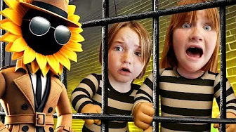 Mr. SUNFLOWER traps Spy Adley!!  Niko and Navey help our Family escape from Brookhaven Jail, part 3