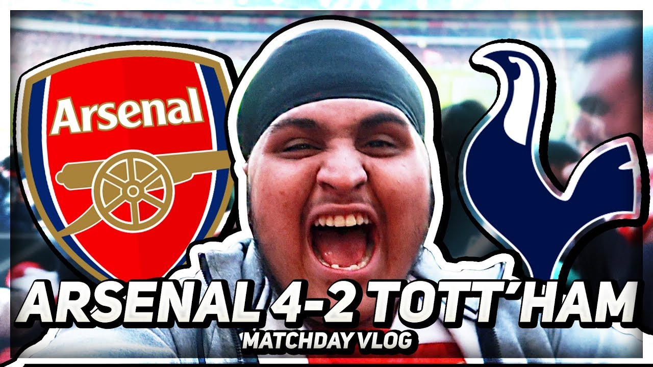 Arsenal Fans SILENCE Tottenham!!! Arsenal 4-2 Tottenham *EPIC MATCHDAY