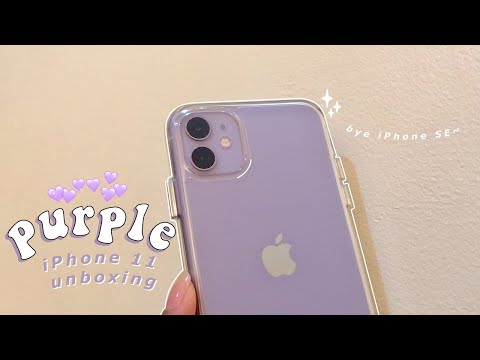 Purple iPhone 11 unboxing