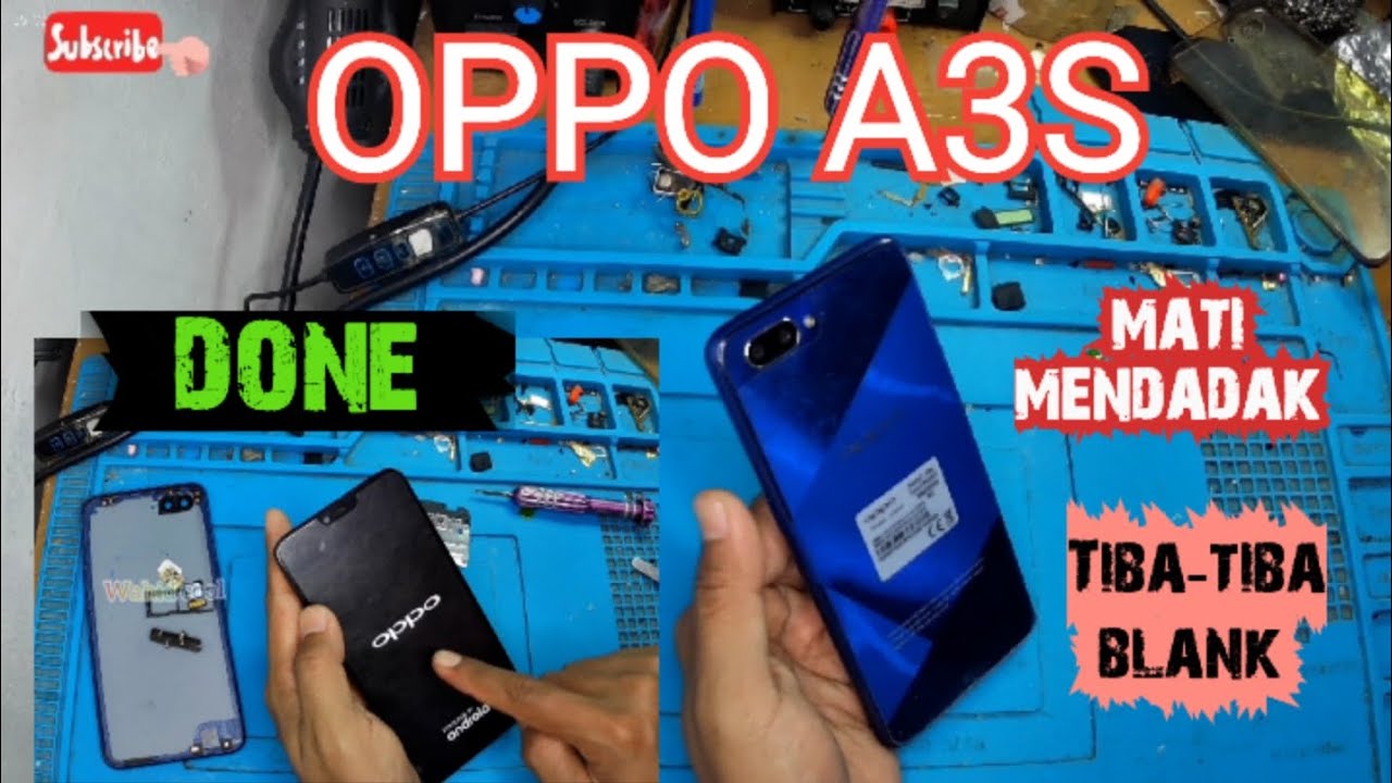 Сервис Oppo A3S внезапно прекратил работу || внезапно стал пустым.