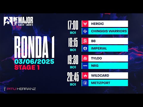HEROIC vs. C. Warriors, B8 vs. Imperial, TYLOO vs. NRG, Wildcard vs. Metiz | BLAST.tv Austin Major