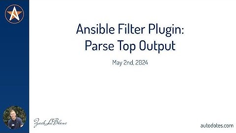 Ansible Filter Plugin: Parse Top Output