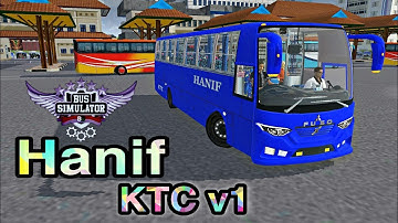 Hanif KTC Version 1 Fuso Mod Review For Bussid || Bus Simulator Indonesia.